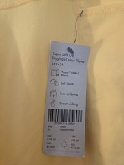 Sweaty Betty London Women’s Cheerful Yellow Super Soft Leggins Size US 12, UK XL
