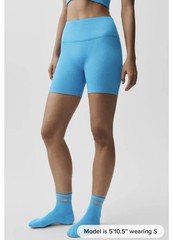 Alo Seamless Ribbed Favorite Short Size M (8-10) Blue