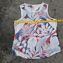 Tommy Bahama Islandzone Tank Top Women’s L Tropical Print UPF30+ Resortwear EUC