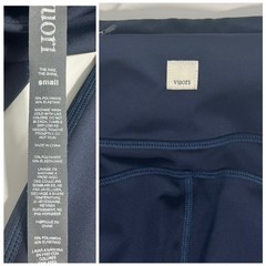 Vuori Stride Performance Leggings Ink Navy Blue VW429 Small