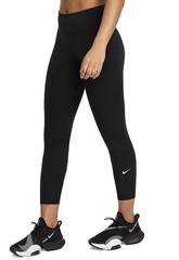Nike One Dri-FIT Black Crop Leggings Women’s Size SMALL Mid-Rise DD0247-010 $52