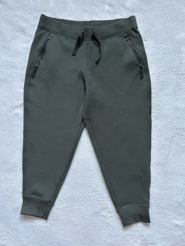 Kirkland Signature Womens Joggers Active olive Green Scuba Sz:XXL Zipper Pockets