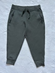 Kirkland Signature Womens Joggers Active olive Green Scuba Sz:XXL Zipper Pockets