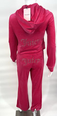 Juicy Couture Vixen Pink Velour Track Suit Set NWT $199 Women’s Size Small