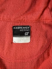 Icebreaker Merino GT 1/2 Zip Vented Baselayer Pullover Women’s Medium Red