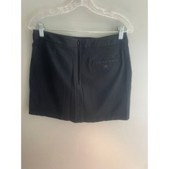 Adidas Golf Skort Womens 10 Black Stretch Cotton Blend Athletic Mini Skirt Skort