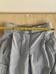 Athleta Go Far Travel Pants Womens 4 Gray Jogger Elastic Waist Zip Pockets