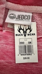 Jeep Hoodie NWT Women’s Small JEDCO Distressed Pink/Tropical Beach 💐Retail $59