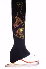 Figure Skating Pants with Vitrail “Pair of Skates” applique