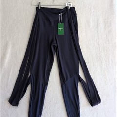 Halara Navy Wrap Tie Leggings High Waist Athletic Yoga Pants Womens