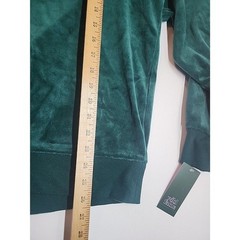 Wild Fable Women’s Green 1/4 Zip Velour Tunic Sweatshirt Size M