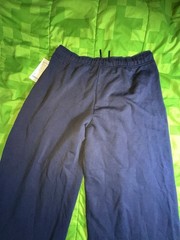 Athleta Forever Fleece Jogger Color Blue Sweatpants Size Large 479