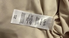 Sage Collective Women’s Tan Ribbed Pullover Hoodie Drawstring Long Sleeve L/NWT