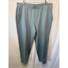 Any Body Women’s Cozy Knit French Pants, Light Green, Size XL