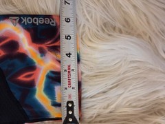 Reebok Capri Length Compression Legging with Colorful Accents Sz L