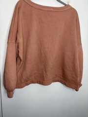 Free People Movement Womens S Balloon Sleeve Soft Boxy Dolman Pink Athleisure