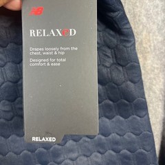 New Balance HeatLoft Funnel Neck Women Size S Navy Blue Quilted Relaxed Pullover