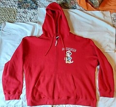 Minnie Mouse Hoodie Full Zip Red 3XL Disney Parks Authentic Original