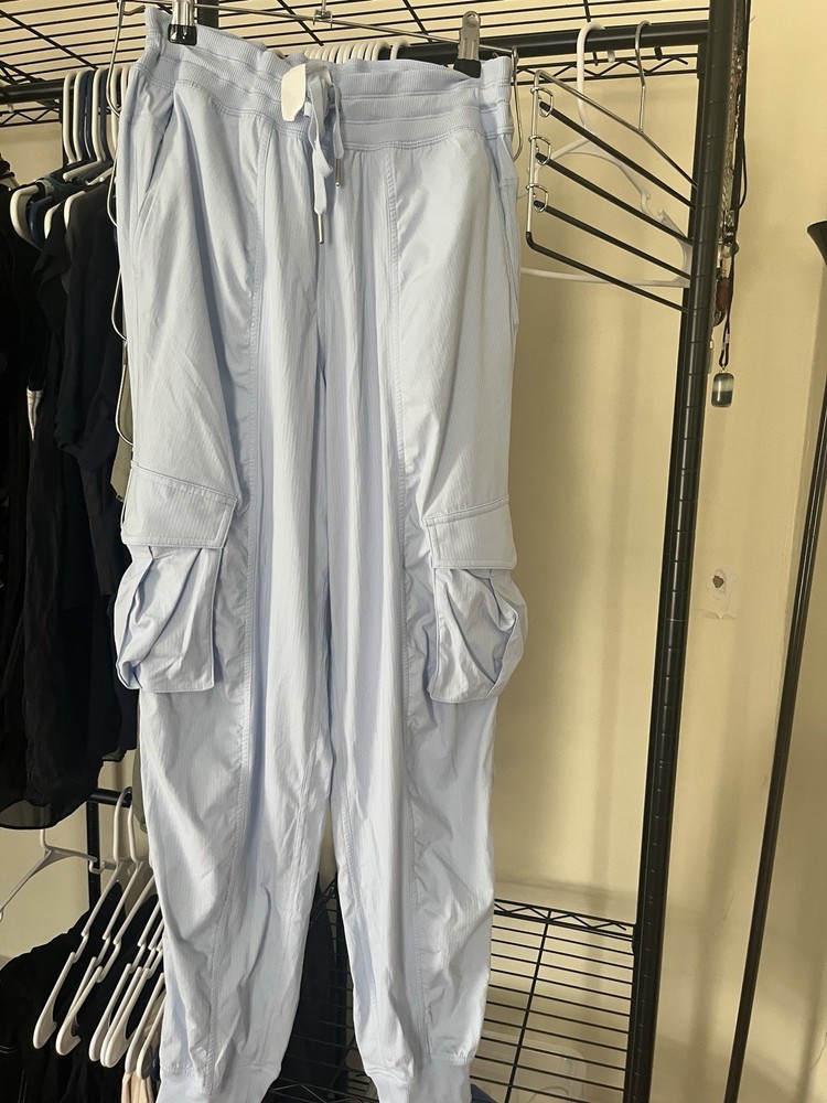 Lululemon Dance Studio Mid-Rise Jogger Full Length Powder Blue Lined size 6 NWT
