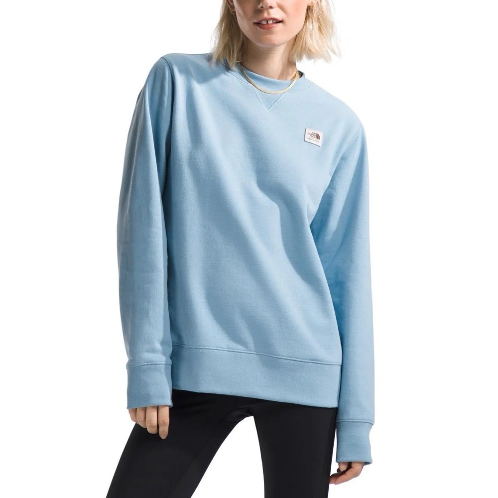 New Size Small The North Face WOMENS HERITAGE PATCH CREW PULLOVER SWEATSHIRT