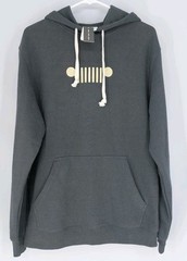 JedCo Jeep Hoodie Sweatshirt Size Medium M Dark Gray Grille USA Flag Pullover