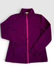 Danskin Purple Activewear Set Jacket Large Pants Medium Athleisure Lounge