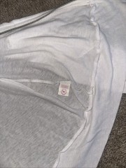 white Victoria’s Secret PINK full-zip hoodie 1986 SIZE – S
