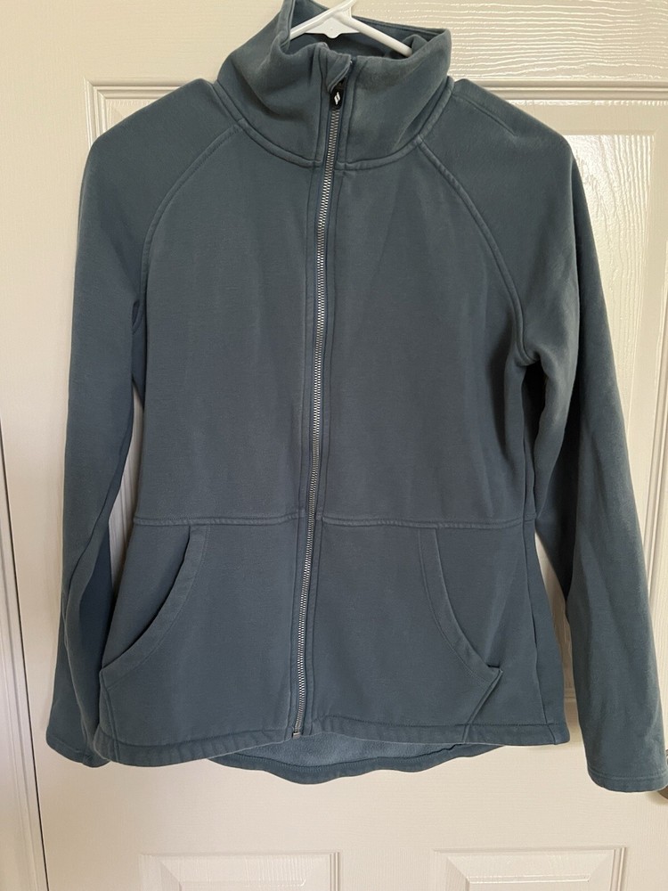 SKECHERS Dark Teal Full Zip Up Jacket Round Hem Women’s Size M