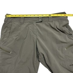 ExOfficio Pants Women 6 Gray Roll Tab 100% Nylon Lightweight Outdoor Gorpcore