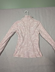 Lululemon Runderful 1/2 Zip Womens 6 Pink Camo Space Dye Berry Rumble Pullover