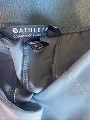 Athleta Cosmic Kick Flare Pants Olive Green High Waist Womens Size 12T Tall