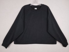 all in motion Women 2XL Black Solid Polyester Blend Pullover Sweatshirt Raglan