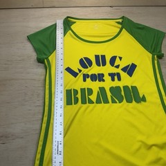 Adidas Brasil Women’s jersey Small Louca Por Ti Brazil 2013 Yellow And Green