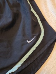 Nike Dri-Fit Black Running Shorts with Multicolor Trim Size S