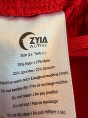 Zyia Active Everywhere Zipper Joggers in Bright Red