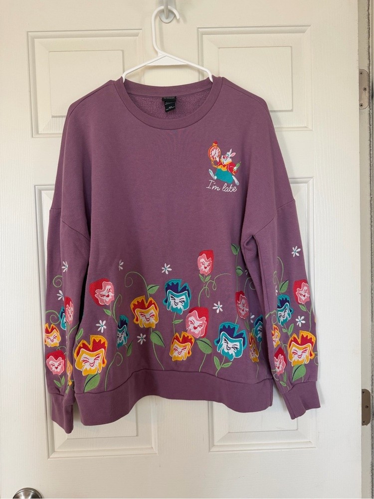 Disney Her Universe Embroidered Alice in Wonderland Sweatshirt – size S/M