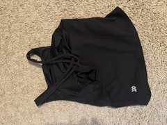 Women’s L Black Solid Wireless Crossback Pullover Sports Bra Activewear