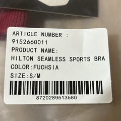 Gorilla Wear Hilton Seamless Sports Bra Fuchsia S/M 9152660011
