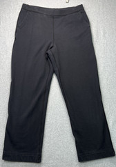 Hanna Andersson Womens Pull On Jogger Sweatpants XL Black Comfort Casual Lounge