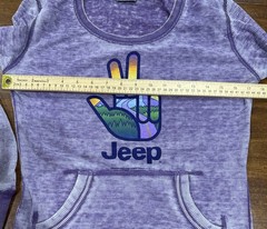 JEDCO Jeep Mountain Wave Women’s Small Pullover Thermal Shirt Kangaroo Pouch