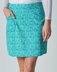 NWT Gottex G LIFESTYLE MEDALLION SEAFOAM GOLF TENNIS STRAIGHT SKORT Size S