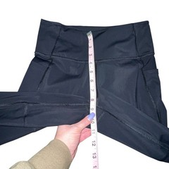 Whoop 4.0 Womens Any-Wear Leggings Size M Black Athletic Zip Pocket Mesh Cut Out