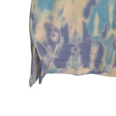 Belle By Kim Gravel Sweatshirt TieDye Blue Beachy Boho Chic Cotton blend Japandi