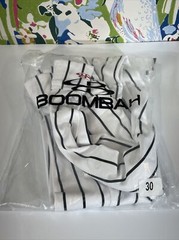 Boombah Pants 30 x 21 Softball Baseball Pants White Stripe Custom Logo On Front