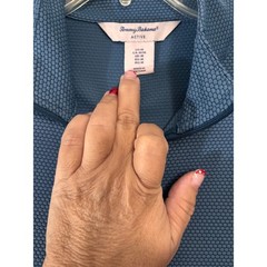 Tommy Bahama Active Womens Blue Honeycomb Full Zip Jacket Thumbholes