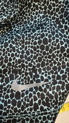 Nike Dri-FIT Tank Top Womens Small Aqua Black Animal Print Racerback Running