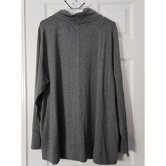 Any Body Pullover Athletic Top Plus Size 2X Dark Grey
