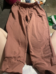 BAE CITY Women’s Mauve Sweatpants Plus Size 1X Drawstring Elastic Waist Pockets