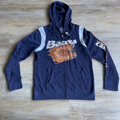 Chicago Bears NFL Women’s Hoodie Navy Blue Orange Medium NWT