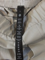 Lululemon Small Slim Fit Pants 3 Pocket Light Gray LM5AKBS New Venture Trouser